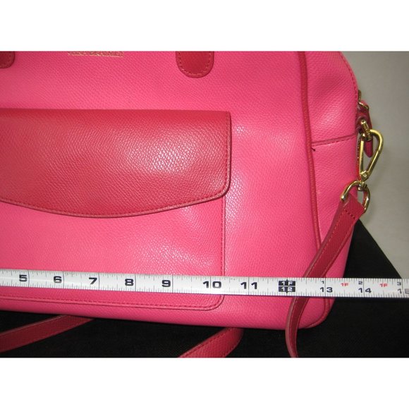 Vera Bradley Pink Leather Purse Adjustable Shoulder Strap Double Handles Spring - Picture 4 of 12